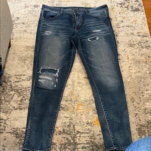 American Eagle Outfitters Dark Blue Skinny Jeans